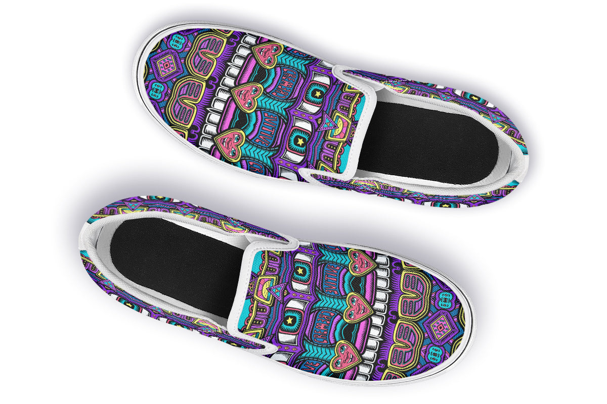 "Mega Tribal Can" Slipons
