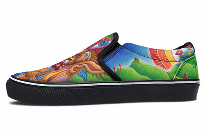 "Muncher Of Mushroomland" Slipons