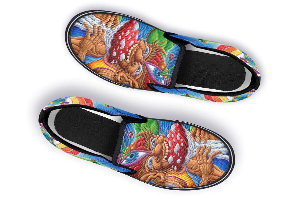 "Muncher Of Mushroomland" Slipons
