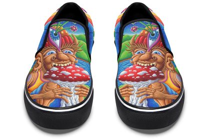 "Muncher Of Mushroomland" Slipons