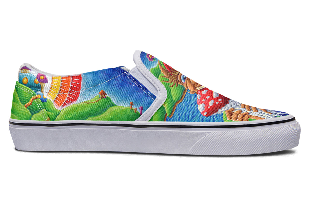 "Muncher Of Mushroomland" Slipons
