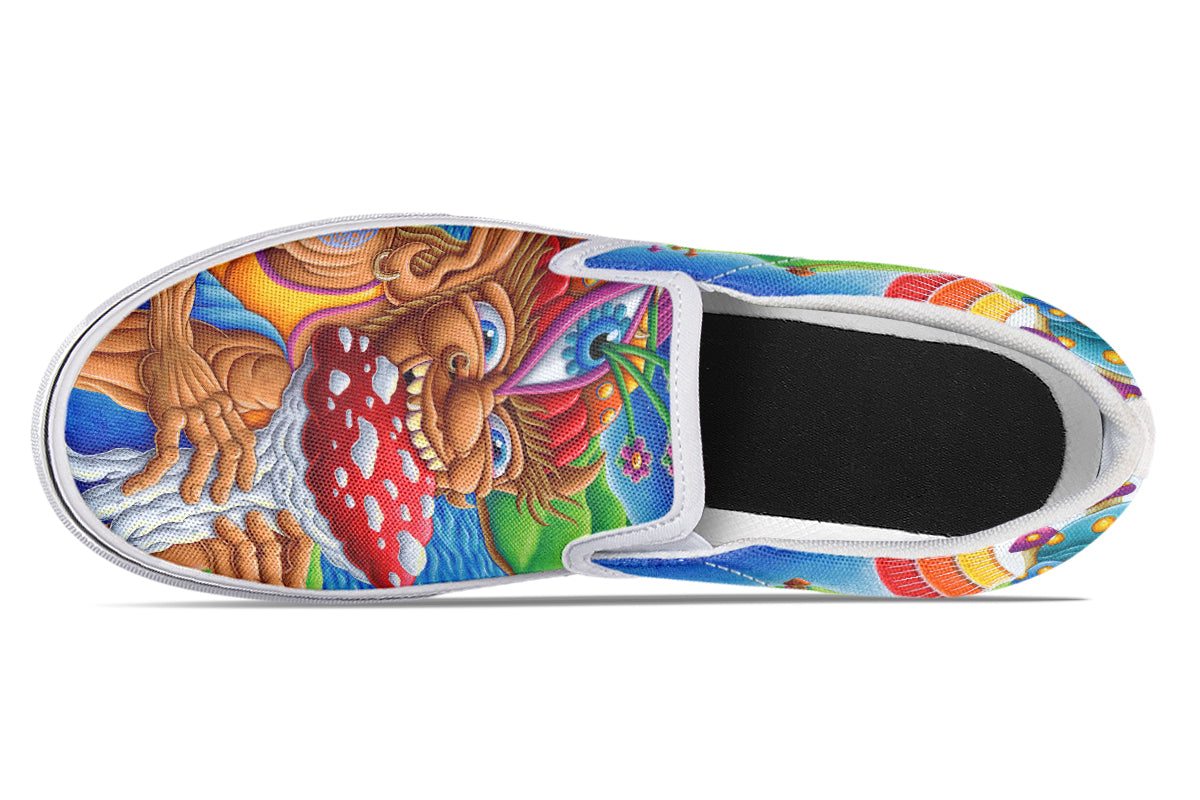 "Muncher Of Mushroomland" Slipons