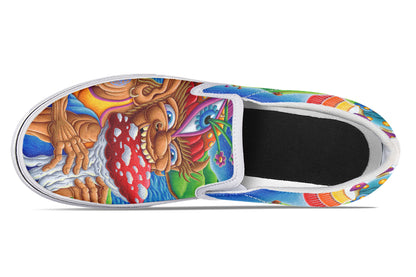 "Muncher Of Mushroomland" Slipons