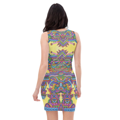 "Lightworker" Fitted Dress