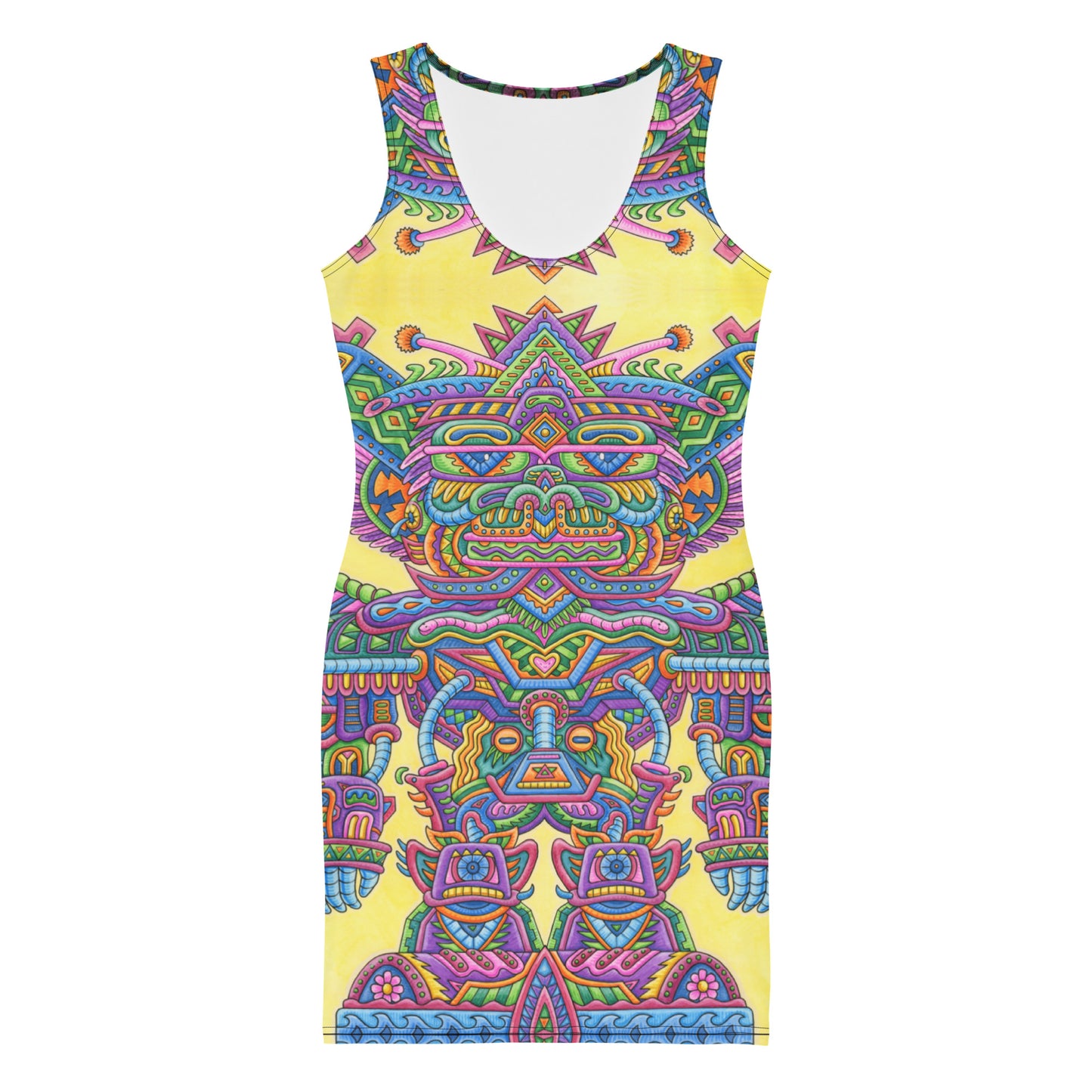 "Lightworker" Fitted Dress