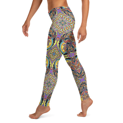 "Jai Ganesha" Low-Rise Leggings