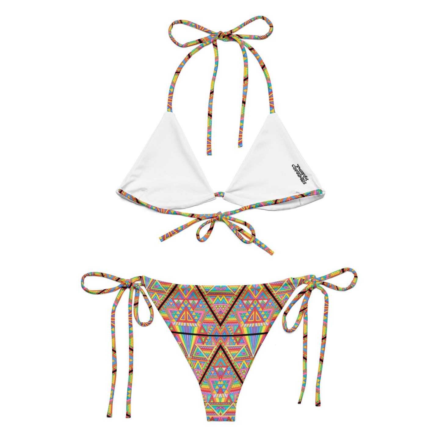 "DMT" recycled string bikini