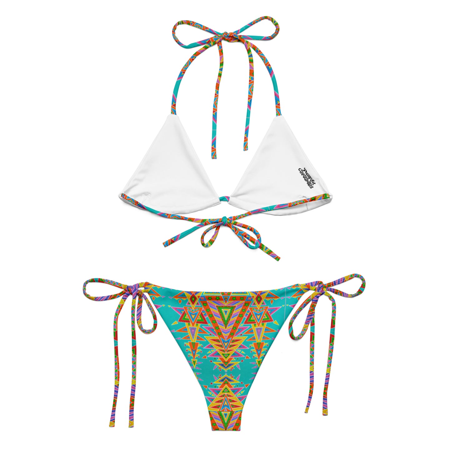 "Chris-talization Codes" Recycled String Bikini