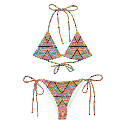"DMT" recycled string bikini