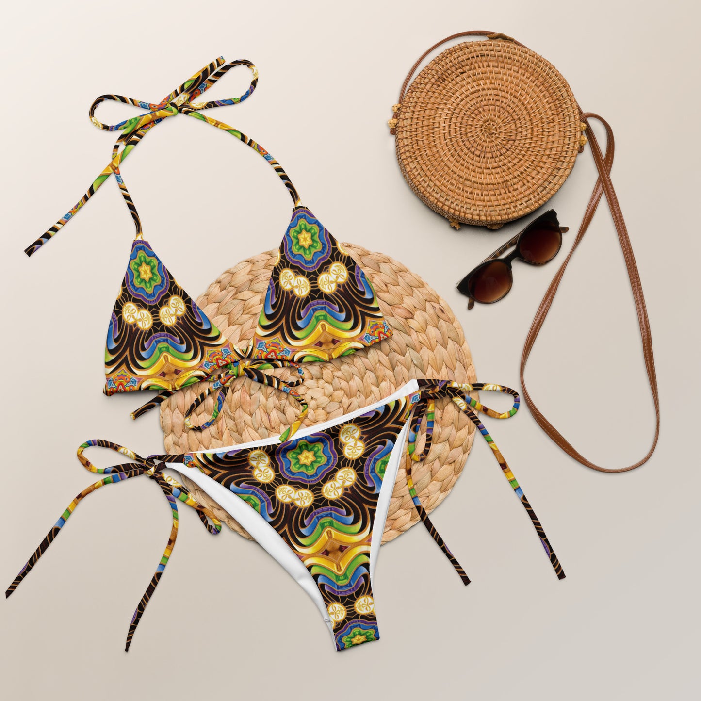 "Peeling Bodies" recycled string bikini