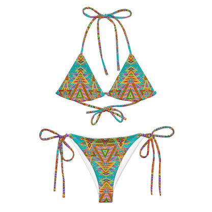 "Chris-talization Codes" Recycled String Bikini