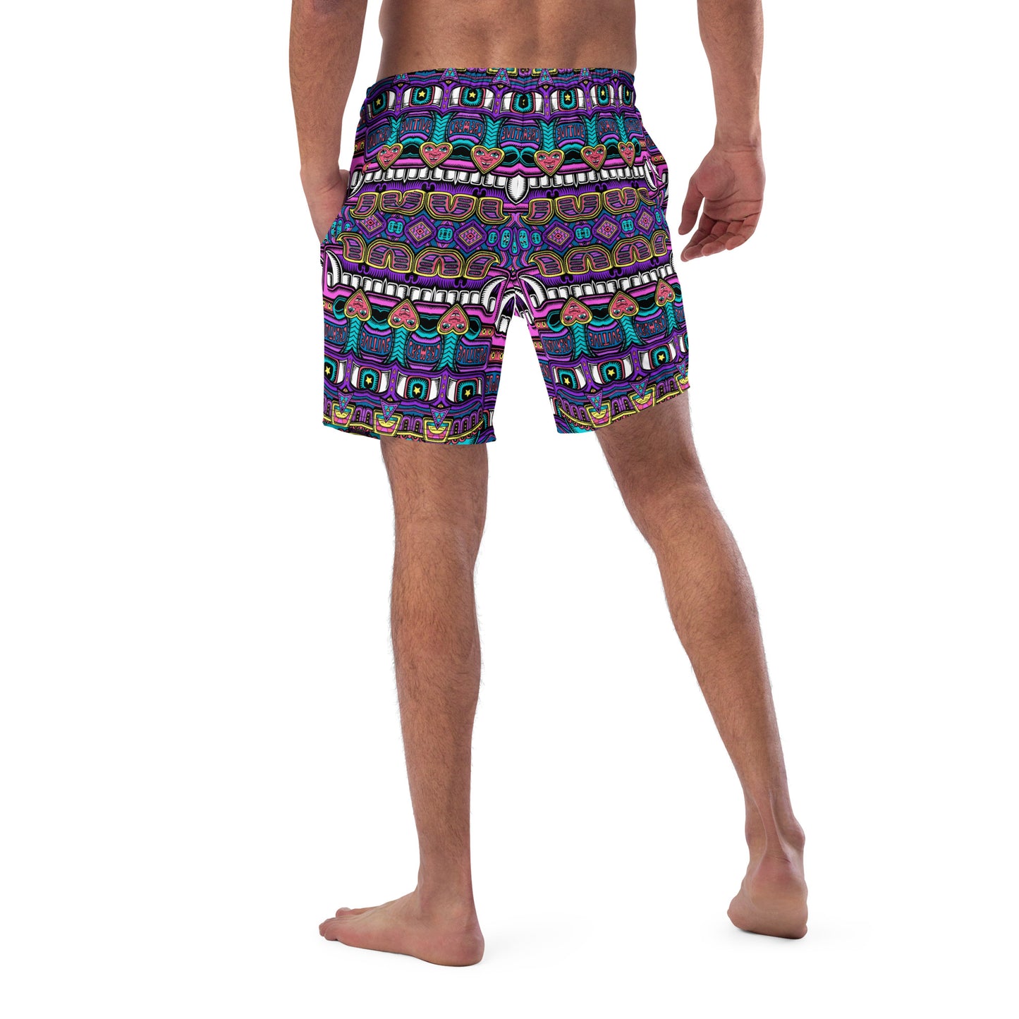 "Tribal Can" Men's swim trunks