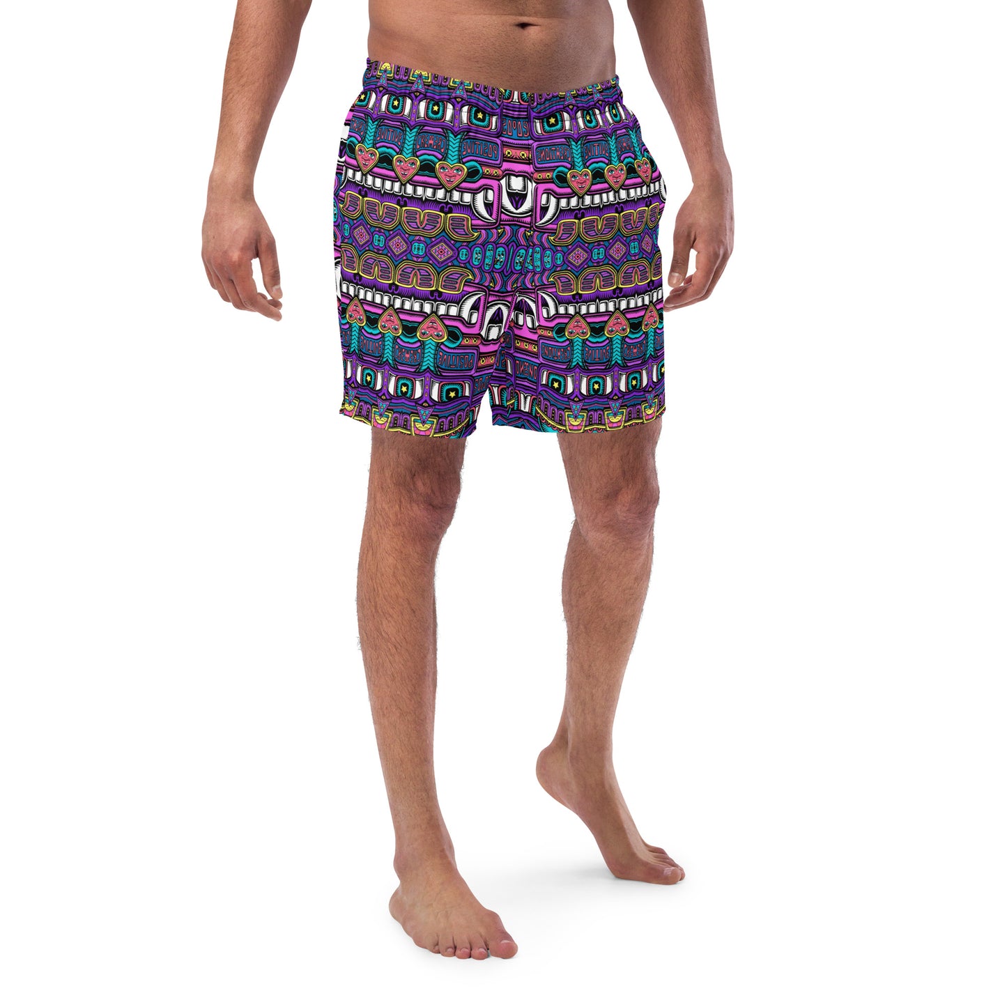 "Tribal Can" Men's swim trunks