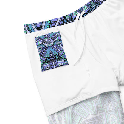 "Nugatron Blues" Swim Trunks
