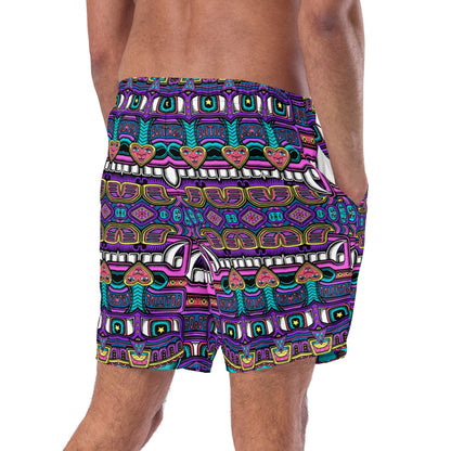 "Tribal Can" Men's swim trunks