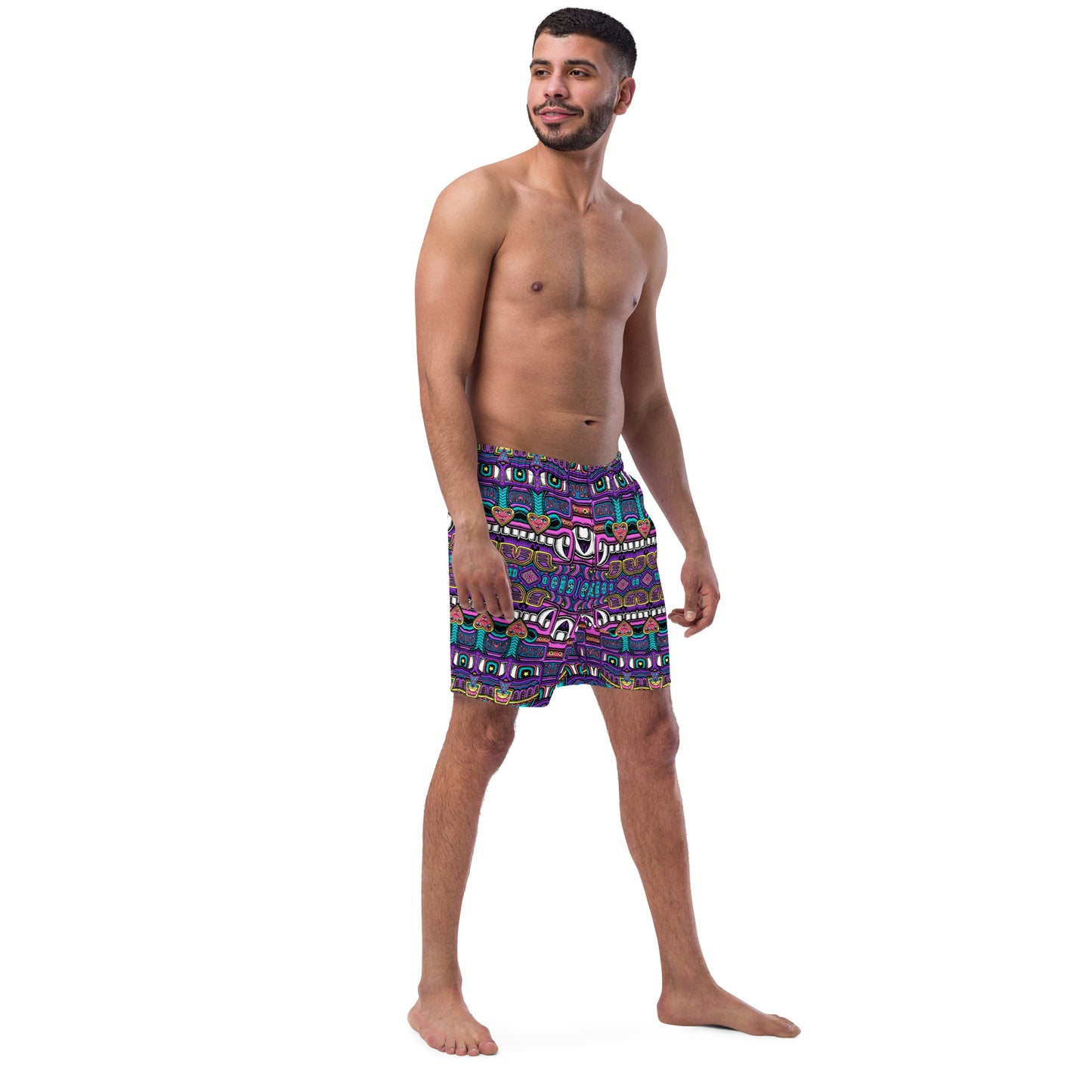"Tribal Can" Men's swim trunks