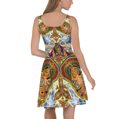 "Fractal Dimension" Skater Dress