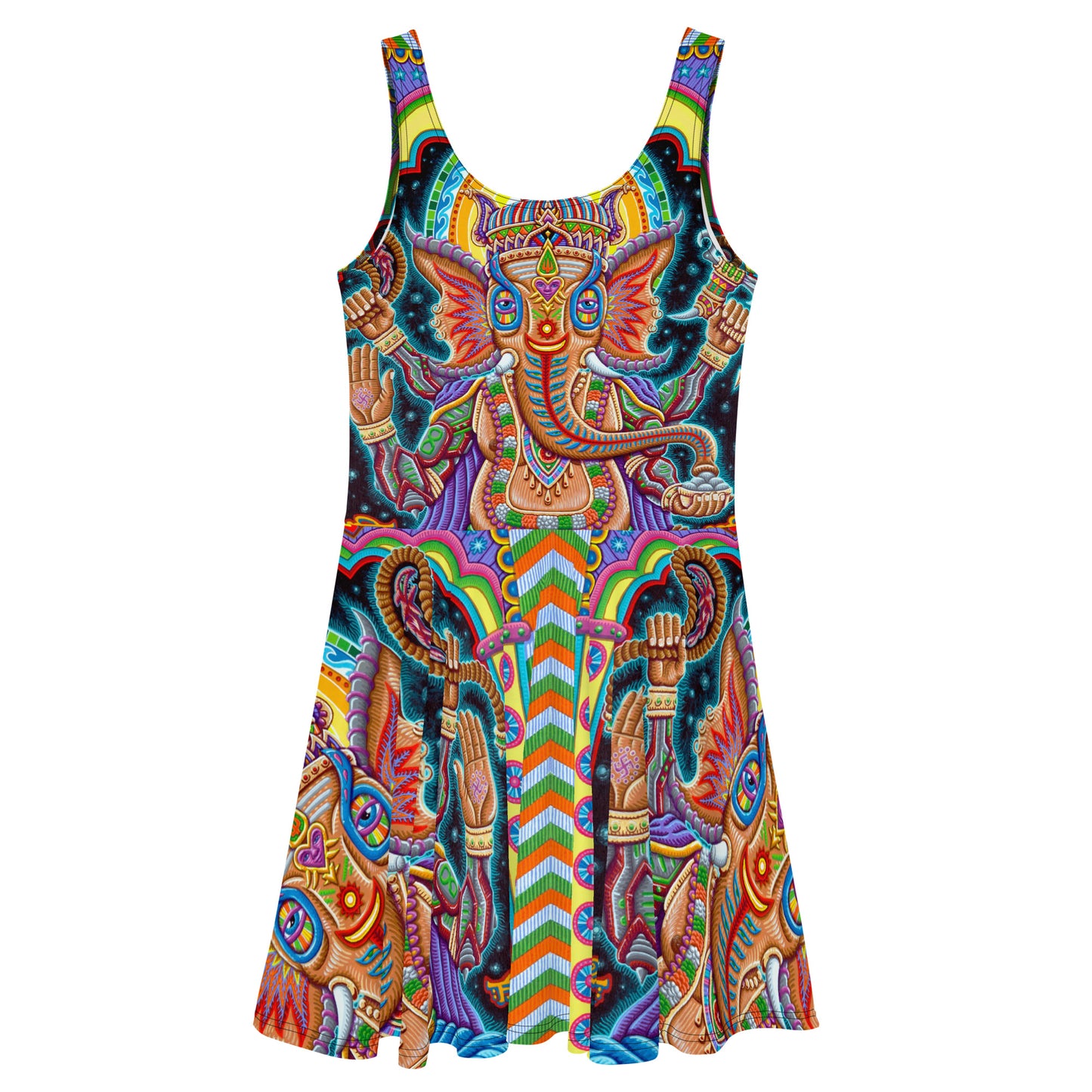 "Jai Ganesha" Skater Dress