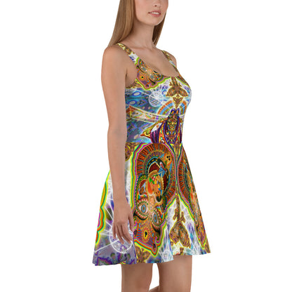 "Fractal Dimension" Skater Dress