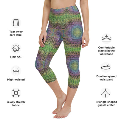 "Stairway To Heaven" Capri Leggings