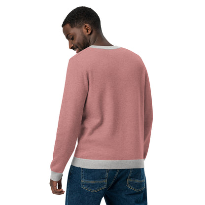 Coral Galaktic Dude Knitted crew neck sweater