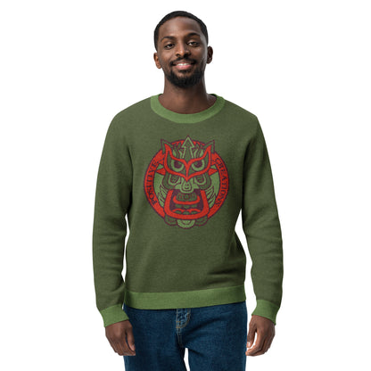 Green Galaktic Dude Knitted crew neck sweater