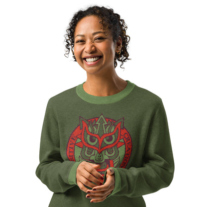 Green Galaktic Dude Knitted crew neck sweater