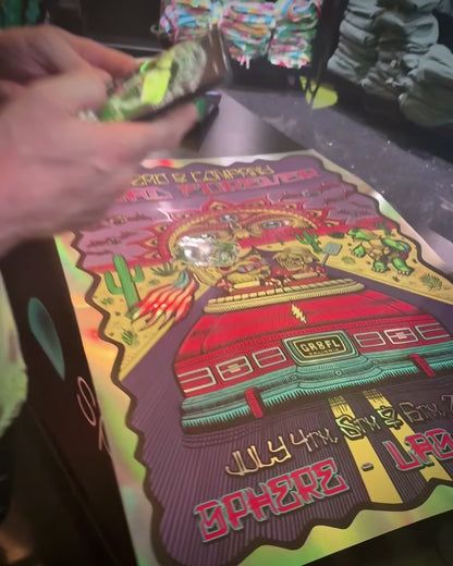 Dead & Company Dead Forever Official Poster - The Sphere | Las Vegas July 4 5 6 2024