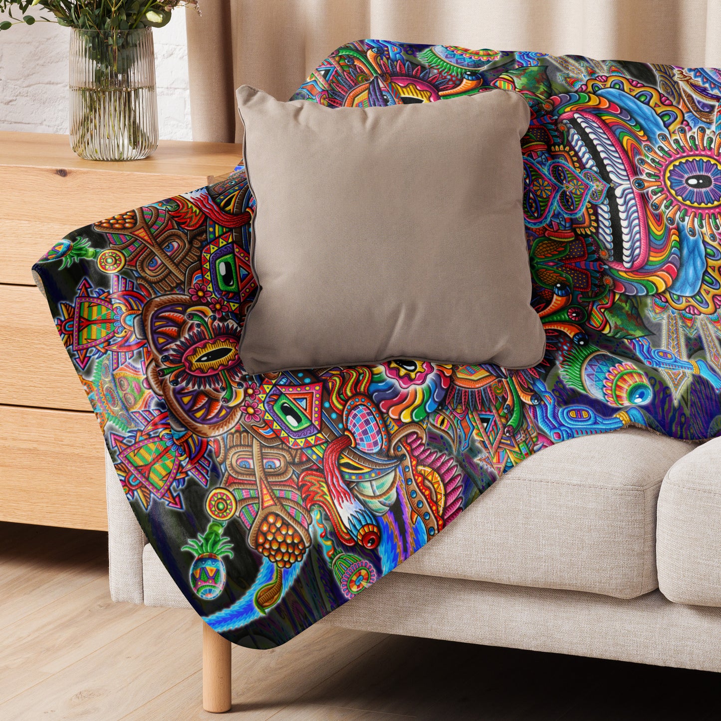"Bullish Man" Sherpa blanket