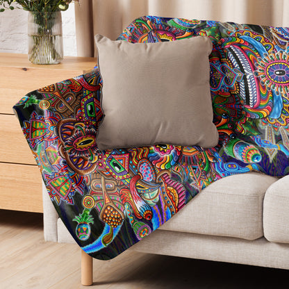 "Bullish Man" Sherpa blanket
