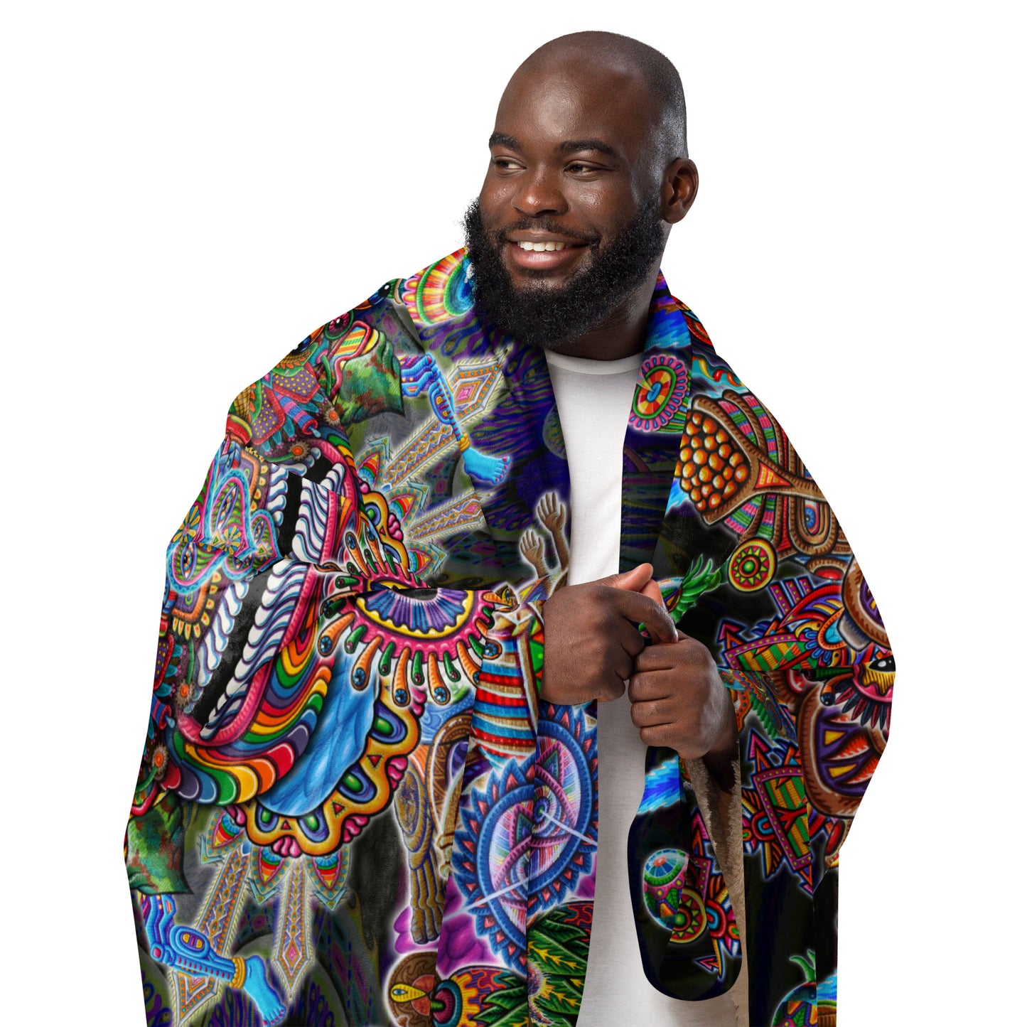 "Bullish Man" Sherpa blanket