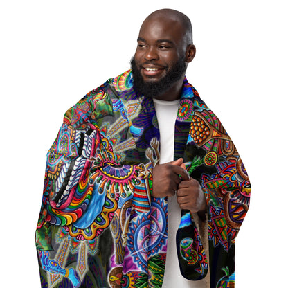 "Bullish Man" Sherpa blanket