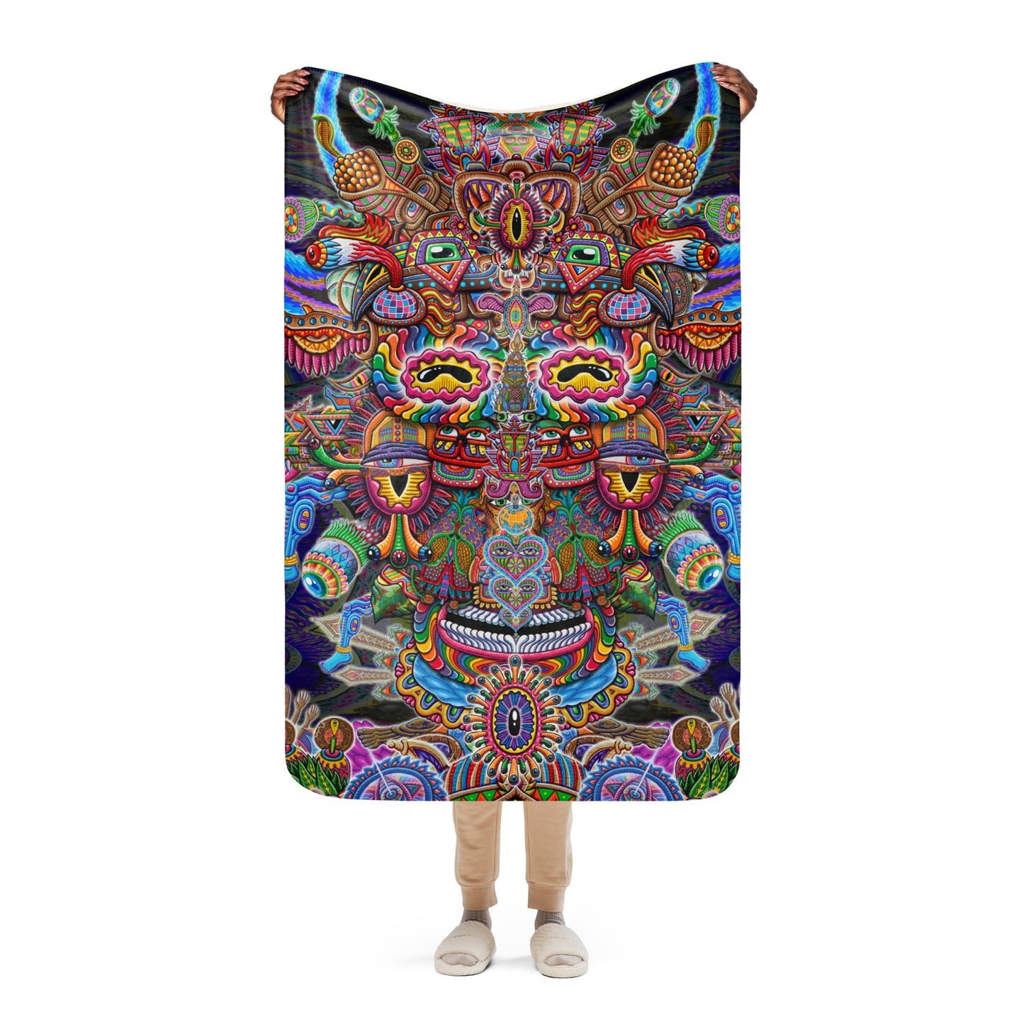 "Bullish Man" Sherpa blanket