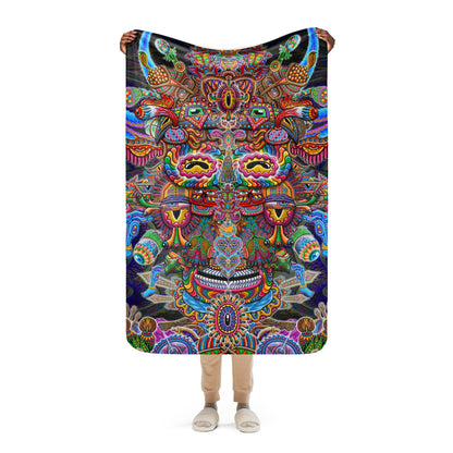 "Bullish Man" Sherpa blanket