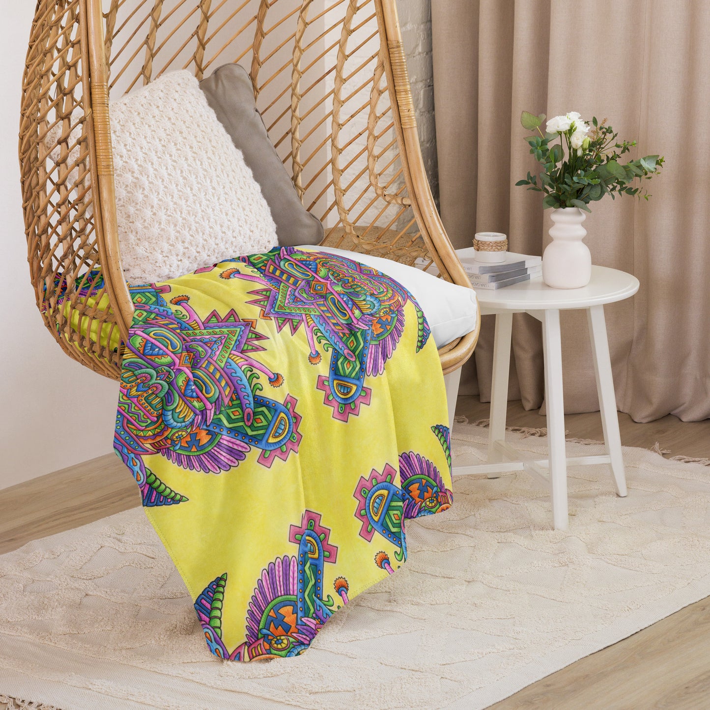 "Light Worker" Sherpa blanket