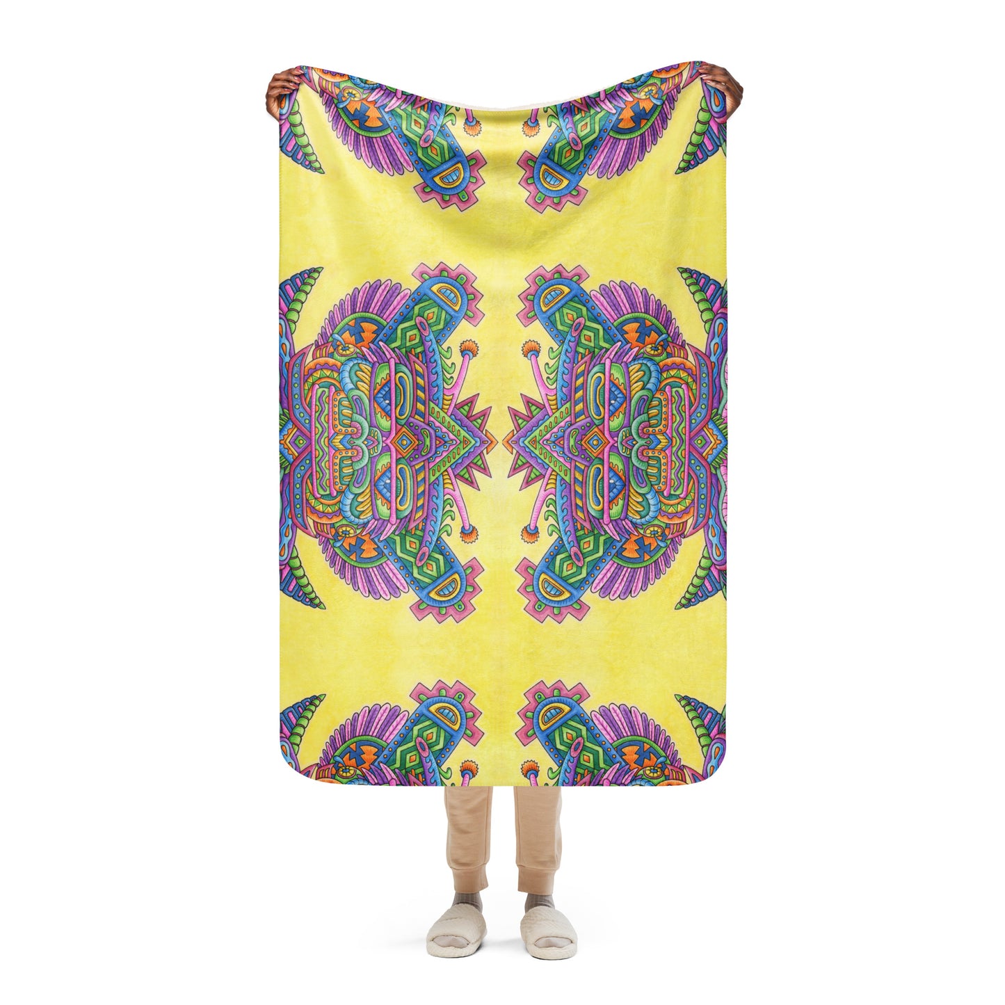 "Light Worker" Sherpa blanket