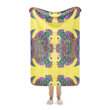 "Light Worker" Sherpa blanket