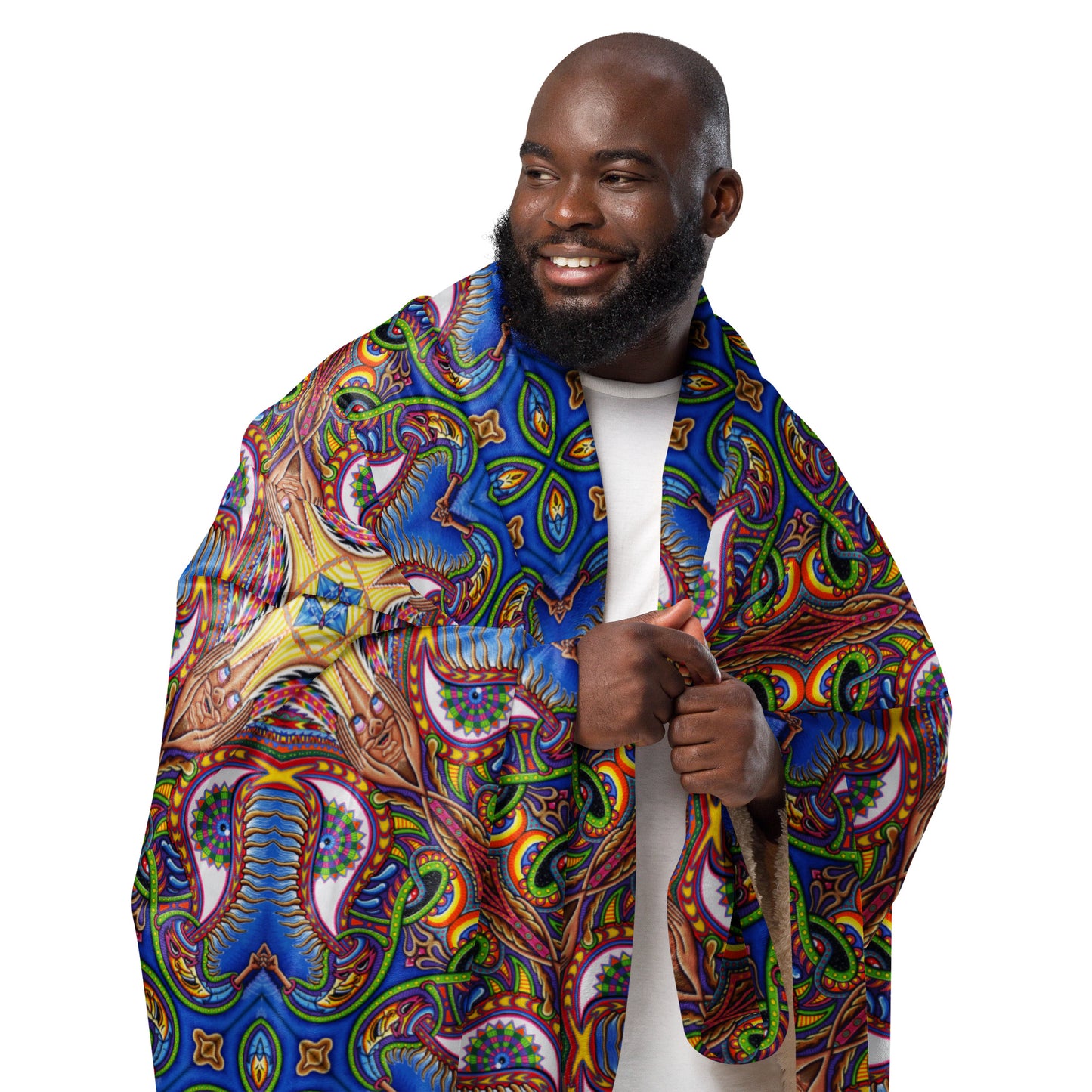 "Apotheosis of Dualitree Mandala" Sherpa Blanket