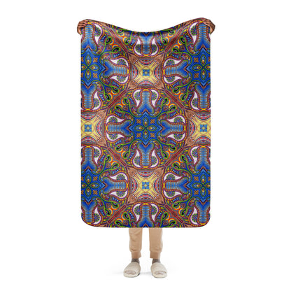 "Apotheosis of Dualitree Mandala" Sherpa Blanket