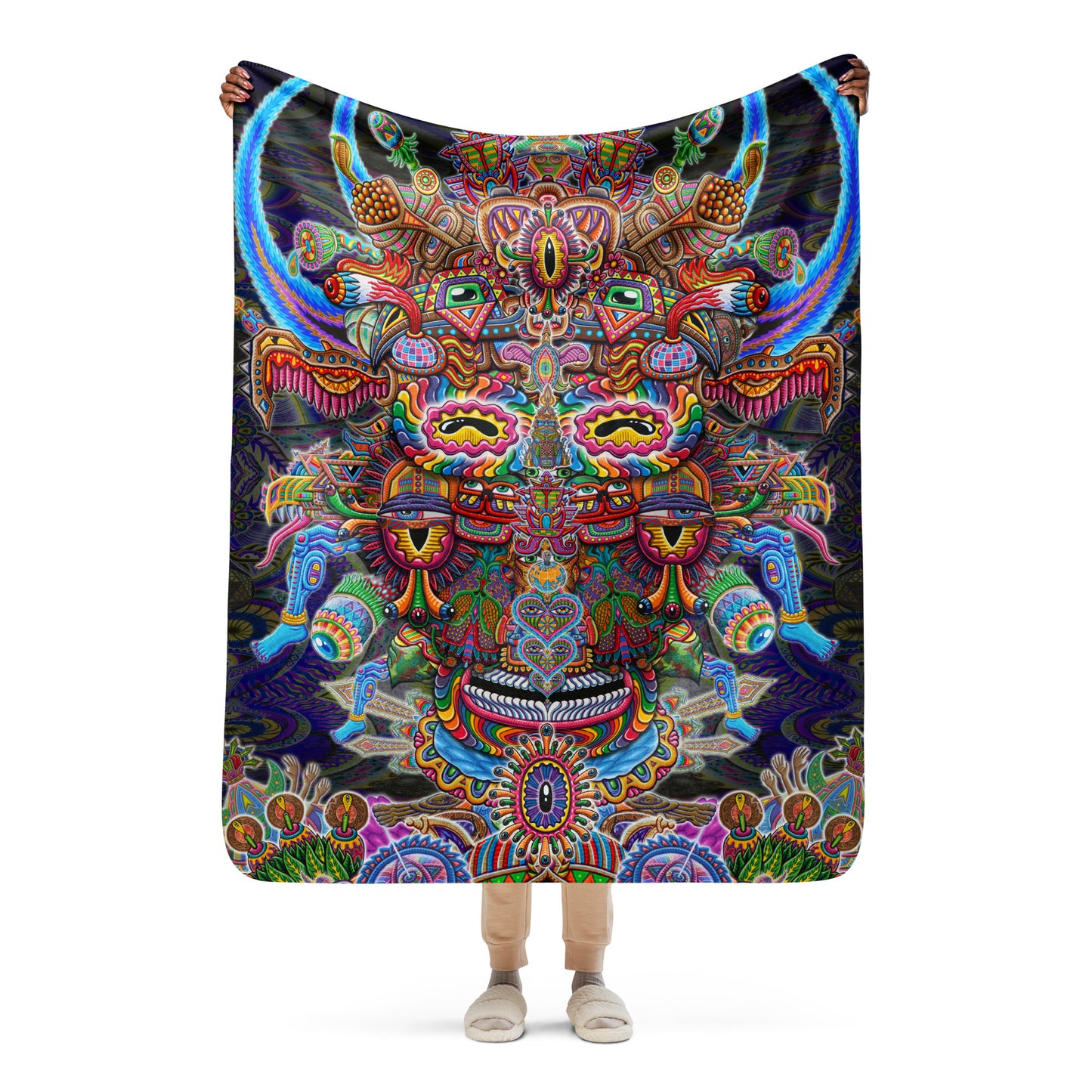"Bullish Man" Sherpa blanket