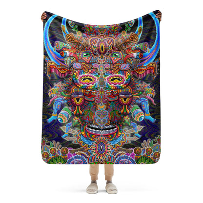 "Bullish Man" Sherpa blanket