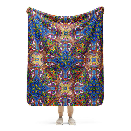 "Apotheosis of Dualitree Mandala" Sherpa Blanket