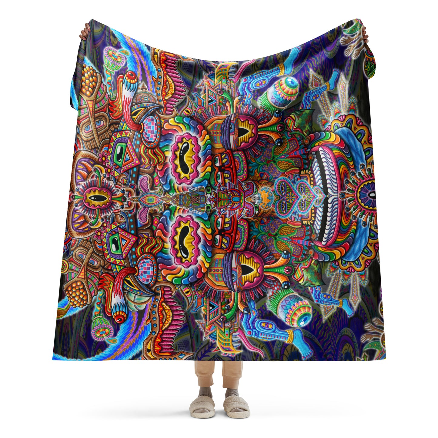 "Bullish Man" Sherpa blanket