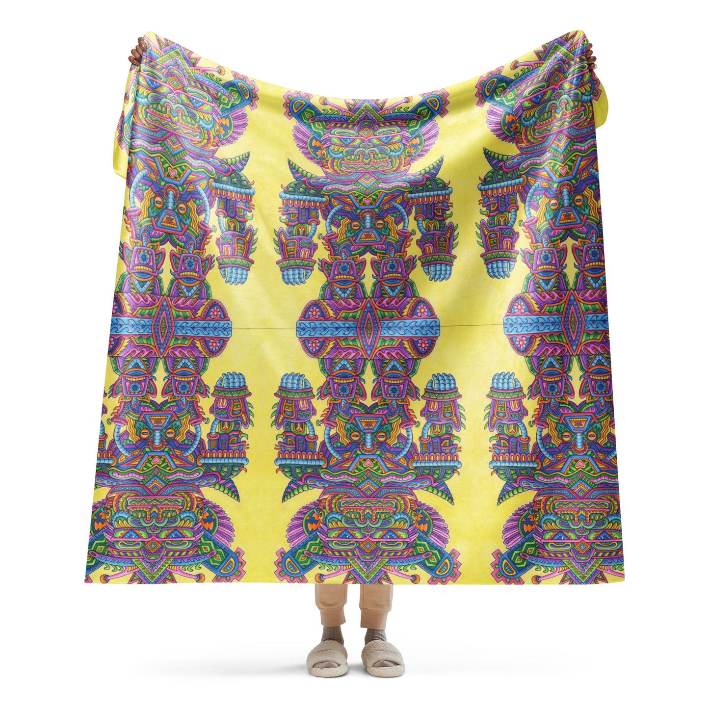 "Light Worker" Sherpa blanket