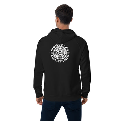 "Peeling Bodies" Unisex eco raglan hoodie