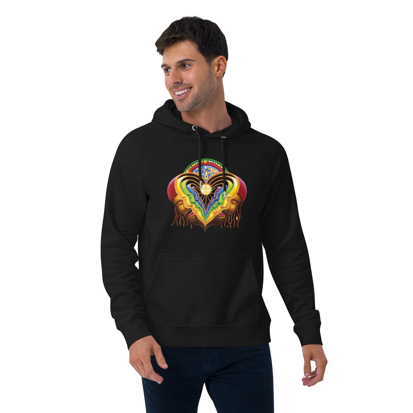 "Peeling Bodies" Unisex eco raglan hoodie