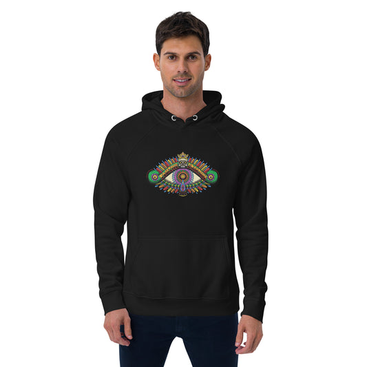 "Positive Vision" Unisex eco raglan hoodie