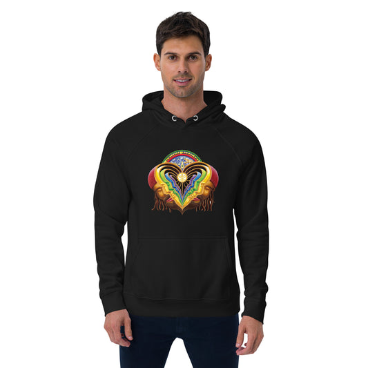 "Peeling Bodies" Unisex eco raglan hoodie