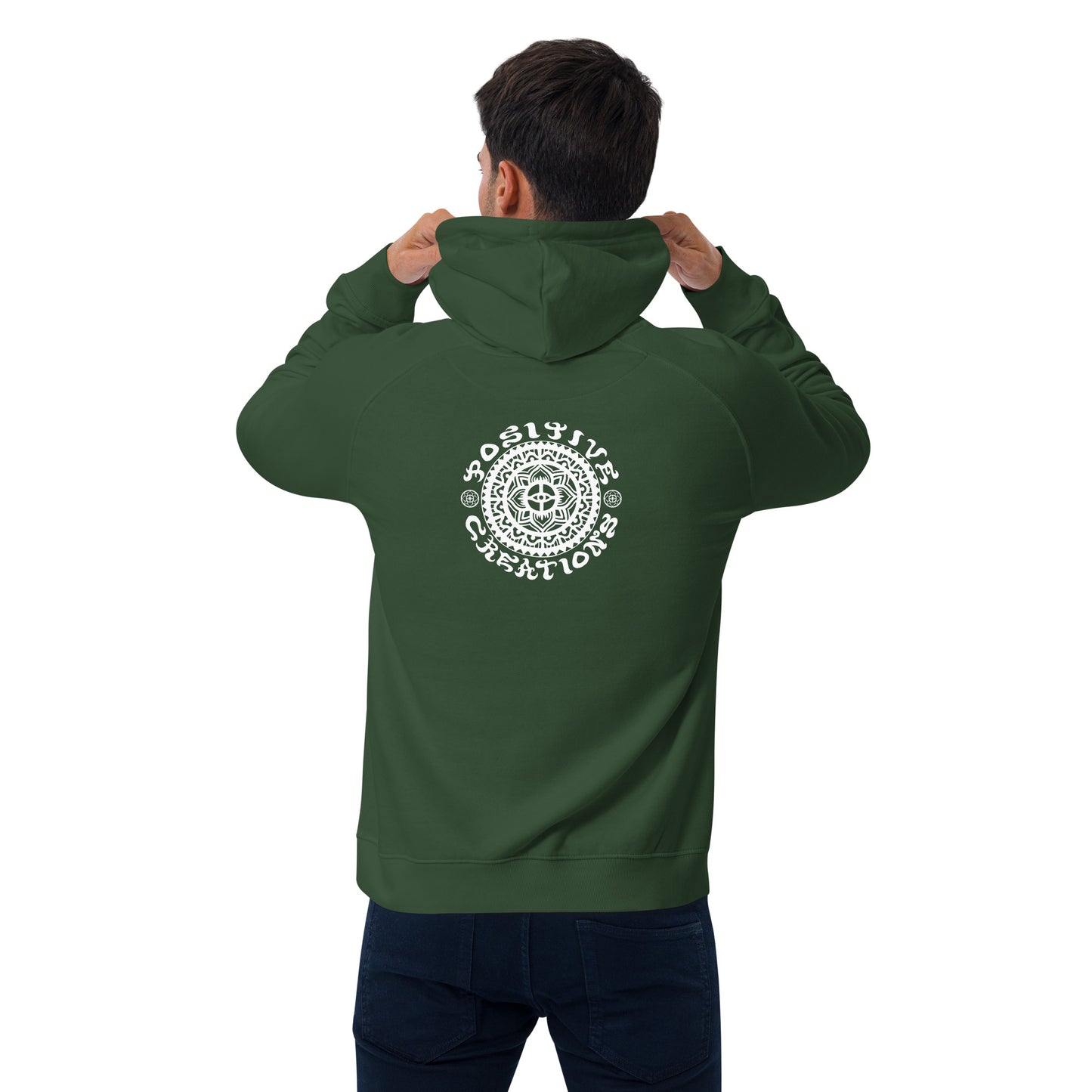 "Peeling Bodies" Unisex eco raglan hoodie