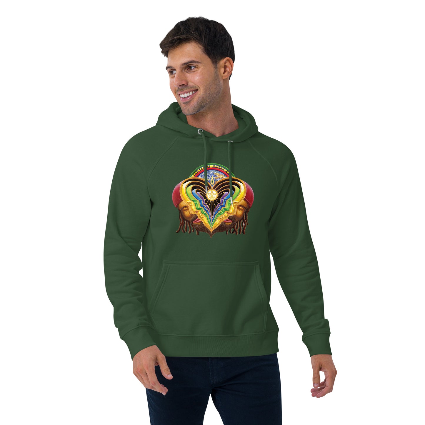 "Peeling Bodies" Unisex eco raglan hoodie